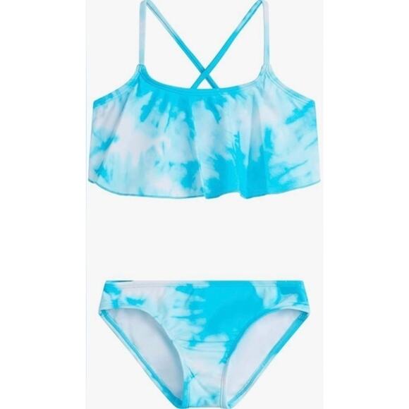 Kanu Surf Tie dye bikini set Girls Sz 12 - Picture 1 of 5